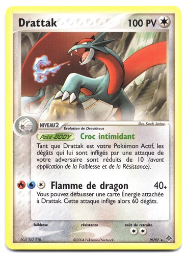 Carte pokémon drattak 97 - drattak, 19/97