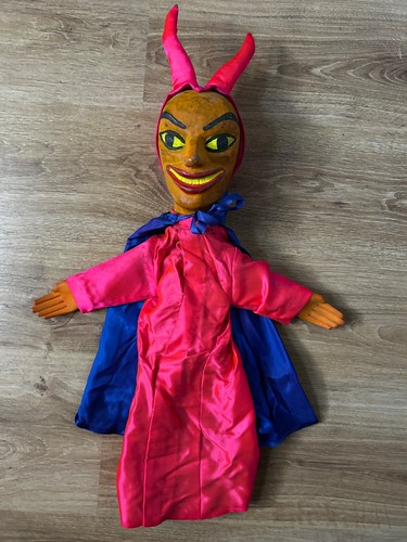 Marionnette ancienne diable - -,