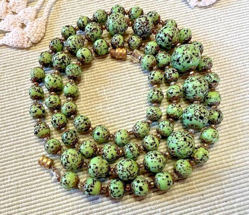 Collier ancien perles chute - collier,