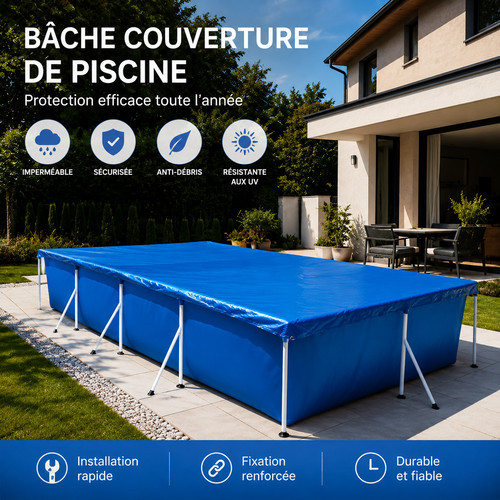 Bâche couverture piscine - bâche,