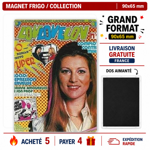 Magnet sheila 90x65 format - magnet,