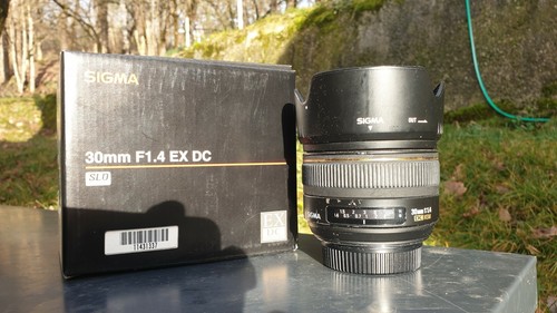 Objectif sigma 30mm ex - objectif, 1.4
