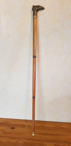 Ancienne canne pommeau tête - pommeau,