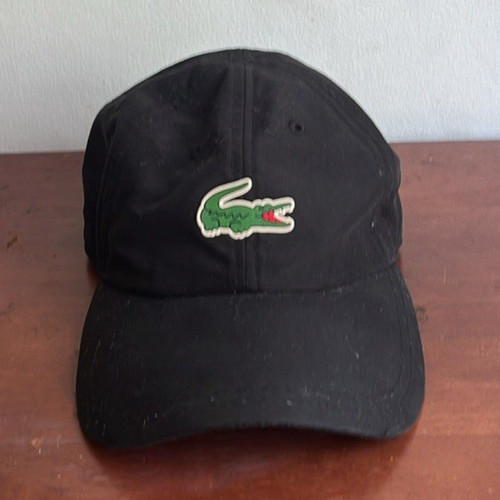 Lacoste black baseball cap - lacoste,