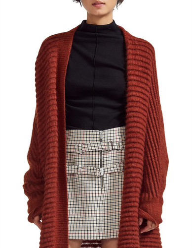 Maje gilet femme marron maille - maje,
