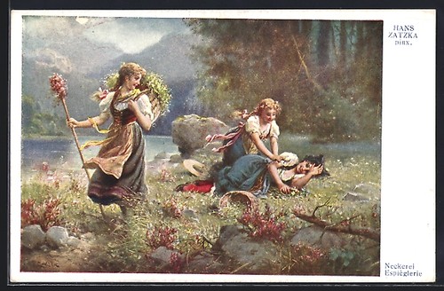 Carte postale artiste hans - carte, d'artiste