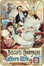 PUB BISCUIT LEFèVRE -UTILE LU Rtpv-POSTER HQ 40x60cm d'une AFFICHE VINTAGE