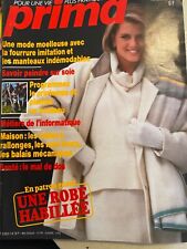 ANCIEN LIVRE REVUE MAGAZINE PRIMA MODE AVEC SUPER PATRON N° 14 11/83 TRICOT