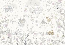 Bébé Chambre Papier Peint Beige Disney Caractères Photo Murale Art Unisexe