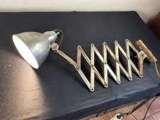 lampe murale accordéon déco industrielle atelier vintage MAZDA ZIGZAG .