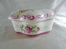 MAGNIFIQUE BOITE A BIJOUX EN FAÏENCE DE CLAMECY PAR ROGER COLAS