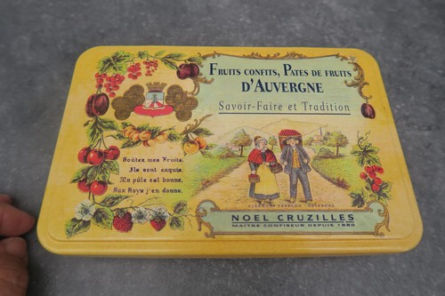 Boite fer blanc décor - en,