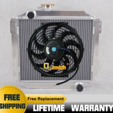 Alloy Radiator&Fan For Ford Capri MK1 MK2 MK3 Kent 1.3/1.6L/2.0 Essex/Escort 1.6