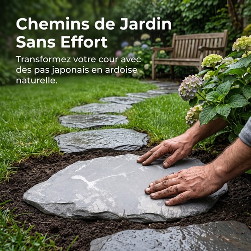 Dalle chemin ardoise - de,