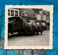 PHOTO WW2 CONVOI FUNÉRAIRE ALLEMAND LUFTWAFFE À TOURCOING NORD p. ROUBAIX !