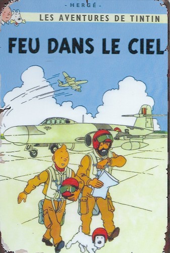 Plaque métal tintin - mÉtal,