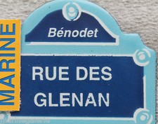 Bénodet Les Glenan plaque rue