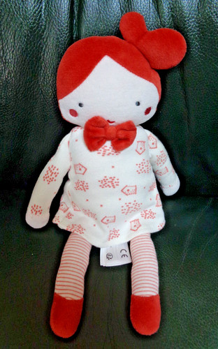 Sr1 doudou poupee robe blanc - robe,