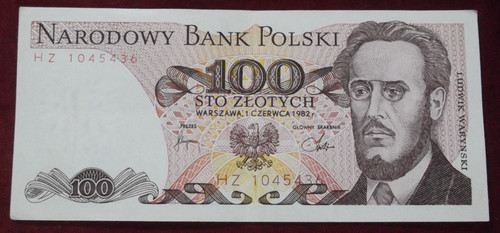 Pologne 100 zlotych - 100, 1982