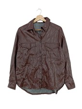 BERSHKA Veste en cuir