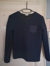 Pull fille bleu marine, marque Little Cigogne, taille 12 ans