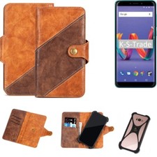 Couverture de téléphone portable pour Wiko Tommy 3 Plus Case Cover Marron 