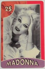 ❤Carte Téléphonique MADONNA 2$ Starcom  Edition Limitée 250 Copies RARE