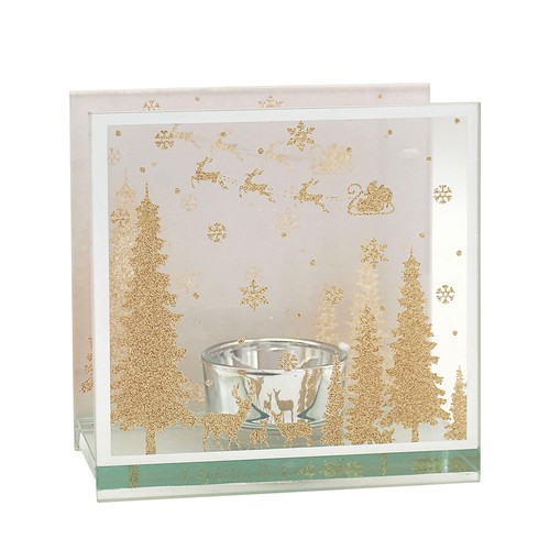 Noël paillette forêt verre - paillette,