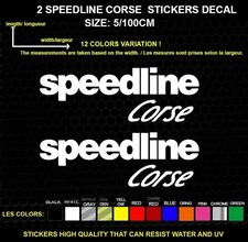 2 SPEEDLINE CORSE LOGO autocollant  Véritable decal autocollant IMPERMÉABLE