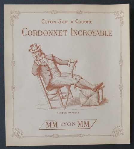 Ancienne étiquette coton soie - coton,