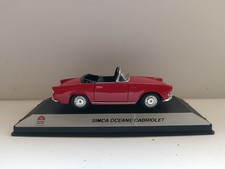 Résine Simca Oceane Cabriolet Rouge Starter  1/43
