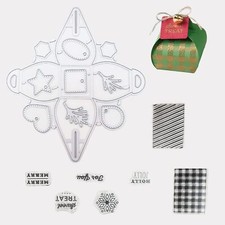 Matrice de Découpe Boîte Noel Cutting Dies Pochoirs Matrice de Coupe en Métal...