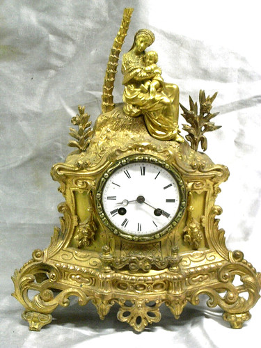 Pendule bronze femme - 🇫🇷,