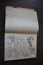 Rarissime Catalogue Garde Pare Feu Pare Etincelles Cheminées Roseaux 1900