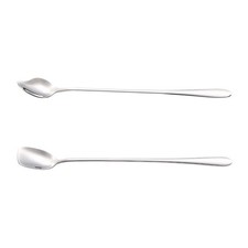  2 Pcs Cuillere De Service Inox A Cafe Expresso Cuillère Nourriture À Thé Glacé