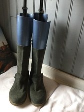 bottes plates cuir gris souple . T 37  (TI/) D