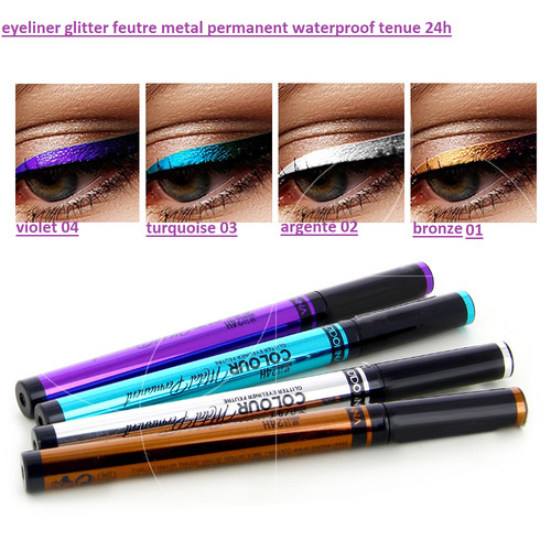Eyeliner metal glitter feutre - eyeliner,