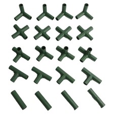 Jeu de connecteurs en plastique pour serres 20 pièces avec plusieurs options de