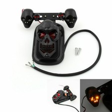 Black Motorcycle Skull Rear