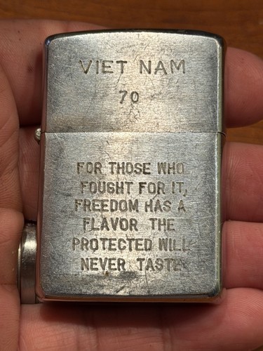 1970 vietnam zippo lighter - zippo,
