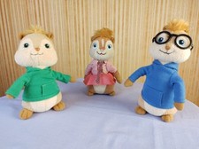 Lot de 3 peluches TY Alvin and