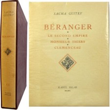 Béranger 1950 Sacha Guitry illustré Michel Ciry Raoul Solar avec signet num