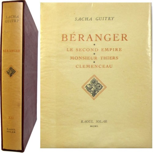 Béranger 1950 sacha guitry - béranger,