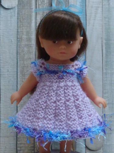 Robe multicolore pour poupée - robe,