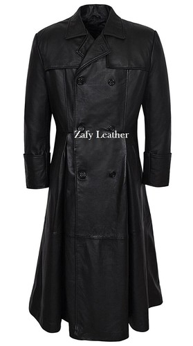 Manteau long cuir agneau - long,