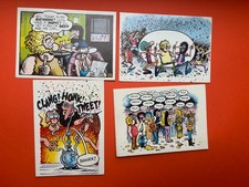 GILBERT SHELTON LOT 4 CARTES FREAK BROTHERS 1980 ETAT NEUF