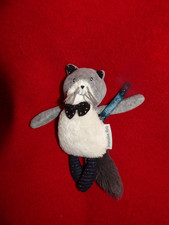 Doudou Peluche Moulin Roty Chat Gris Blanc Les Moustaches 19 cm