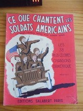 MILITARIA  1945  ALBUM CHANSONS  SOLDATS AMERICAINS