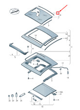 Joint de vitre de toit ouvrant