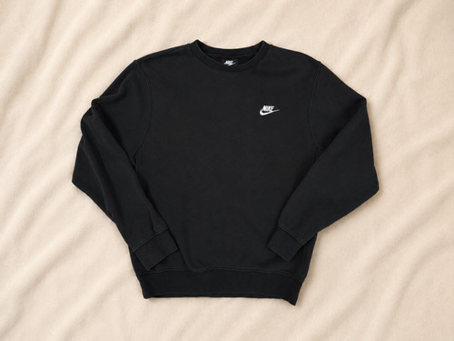 Sweat nike homme noir col - s,